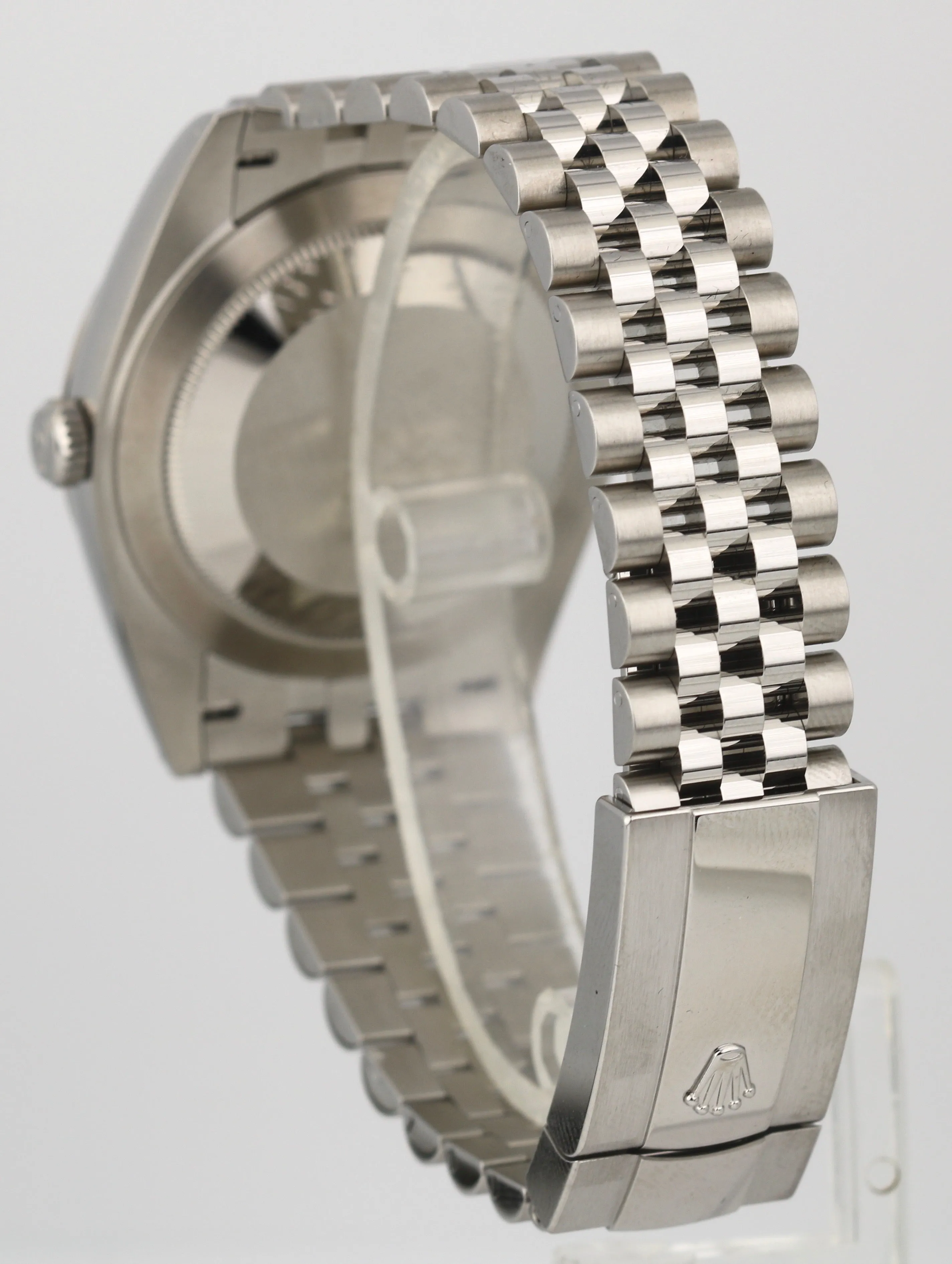 2021 Rolex DateJust 41 126334 41mm Wimbledon Gray Stainless 18k Bezel Jubilee
