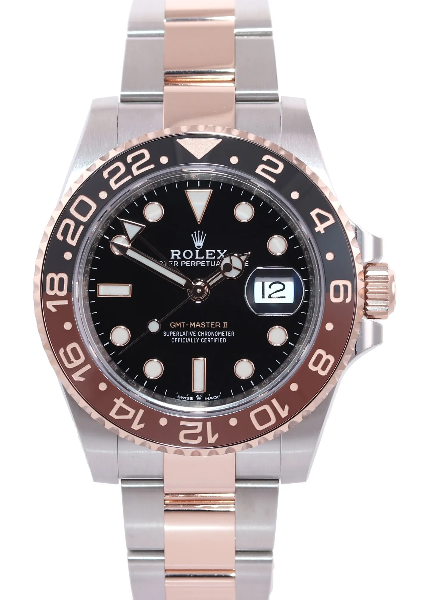 2024 NEW PAPERS Rolex GMT Master Root Beer Rose Gold 126711 CHNR Watch Box