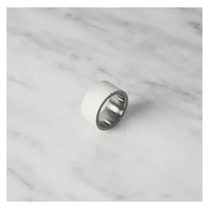 22 DESIGN STUDIO Concrete Ring - Tube White