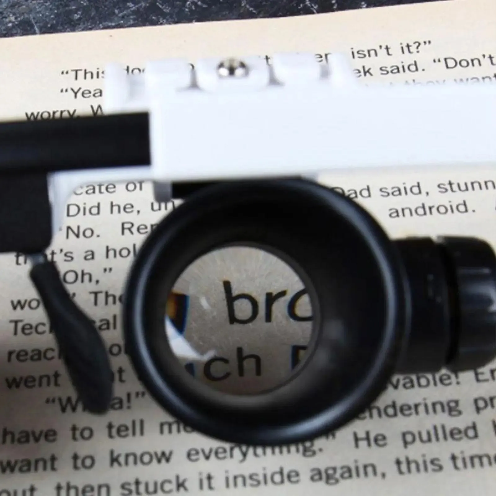 2XLED Watch Jeweller Repair Magnifier eye glasses Adjustable Magnifying Head