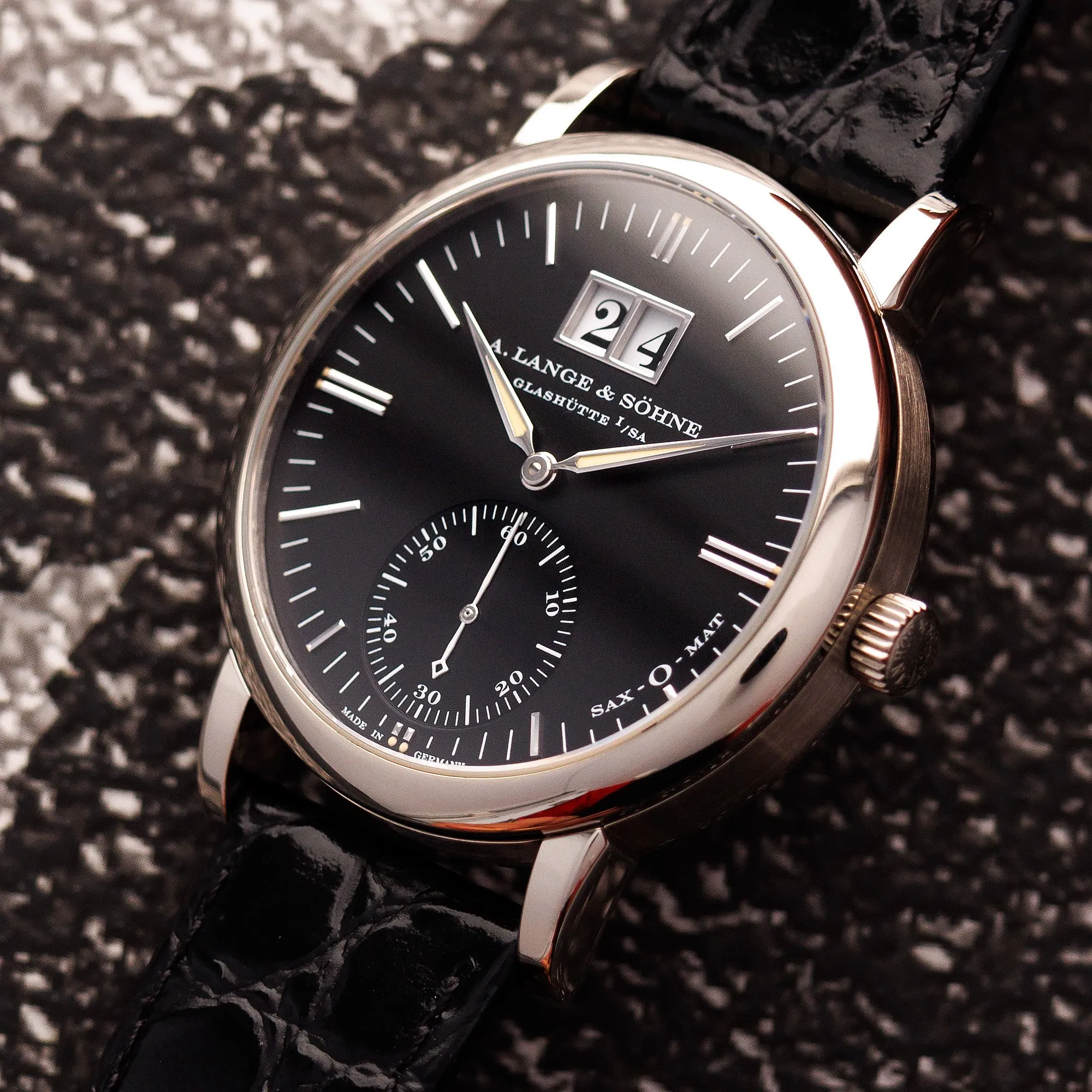 A Lange and Sohne White Gold Saxonia Ref. 308.027