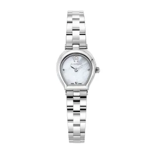 Aigner Trani Ladies White MOP Dial Two Tone Stainless Steel Silver Gold Plated Watch