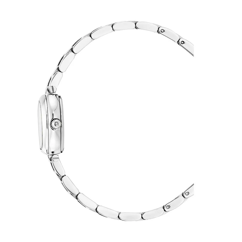 Aigner Trani Ladies White MOP Dial Two Tone Stainless Steel Silver Gold Plated Watch