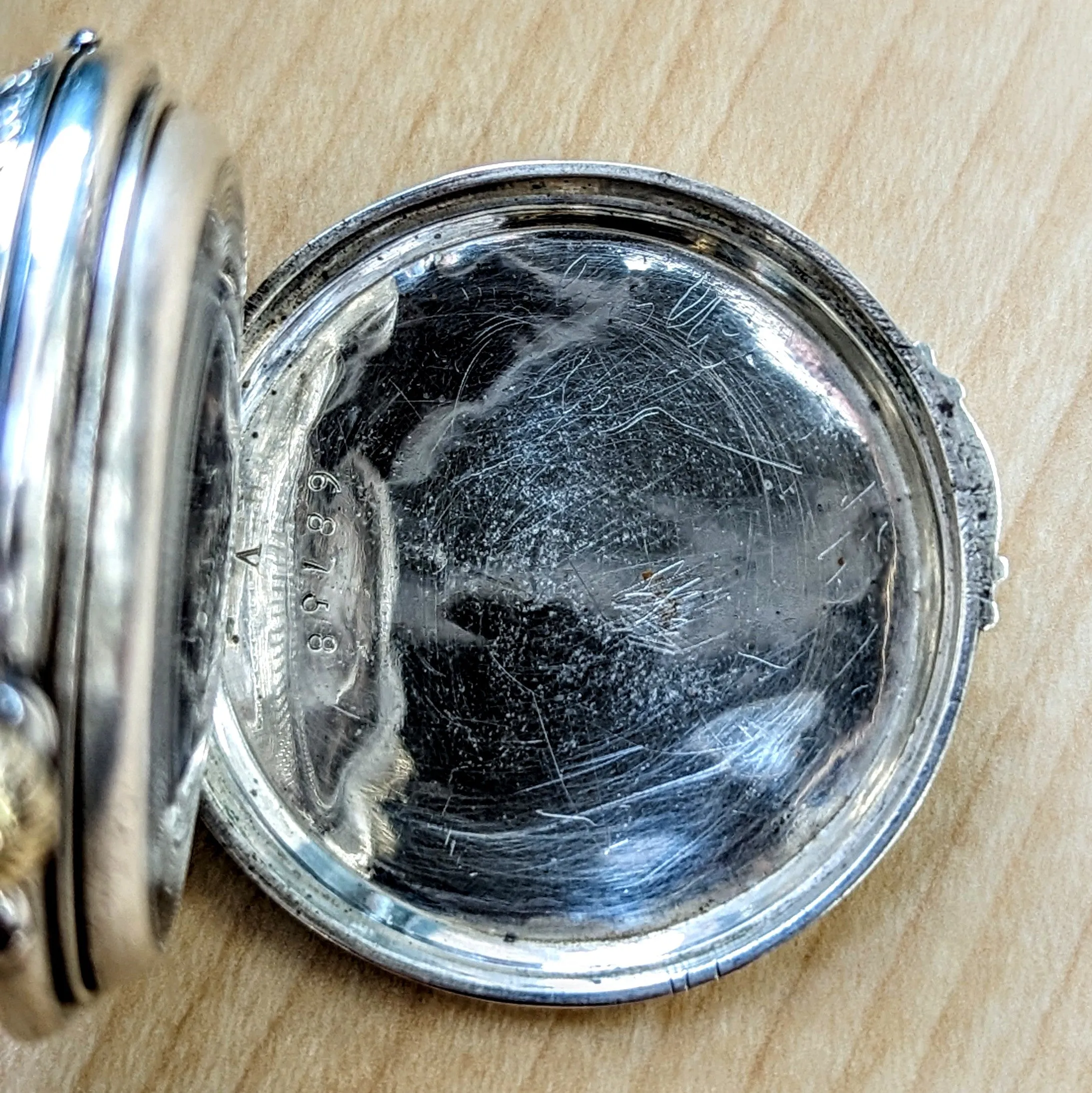 Antique Pocket Watch FAVORY GENEVE 10 Rubis - Art Deco & Silver Engraved Case