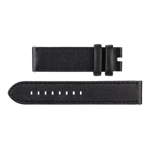APOLLO Series Black Leather Strap by Simply Carbon Fiber