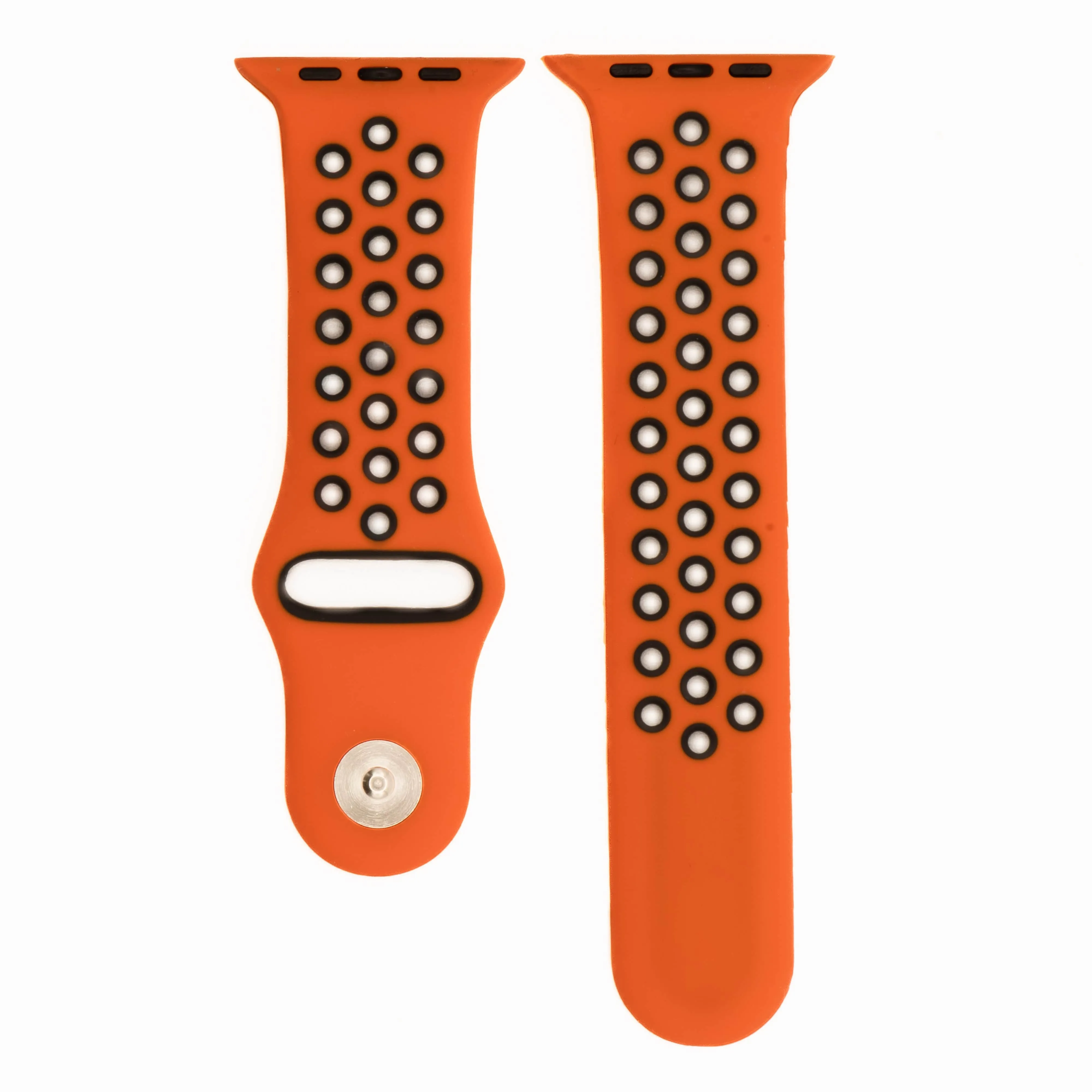 Apple Band Silicone Sport - Orange-Gray