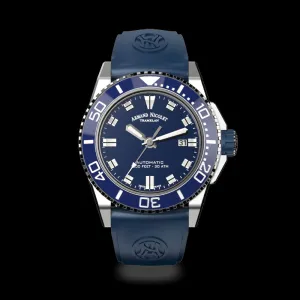 ARMAND NICOLET JS9-44 MEN'S AUTOMATIC BLUE STRAP BLUE DIAL WATCH