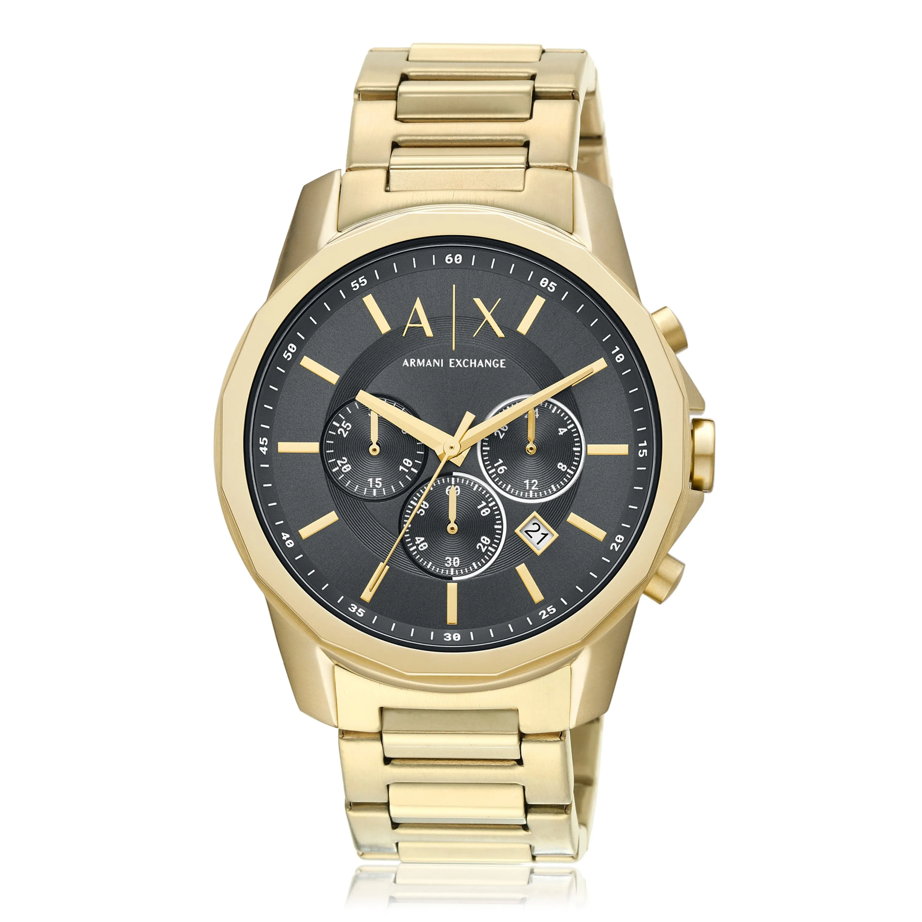Armani Exchange Banks Black and Gold Men's Watch AX1721