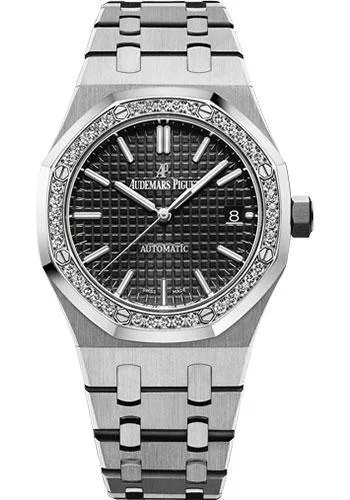Audemars Piguet Royal Oak Selfwinding Watch Black Dial 37mm - 15451ST.ZZ.1256ST.01.A
