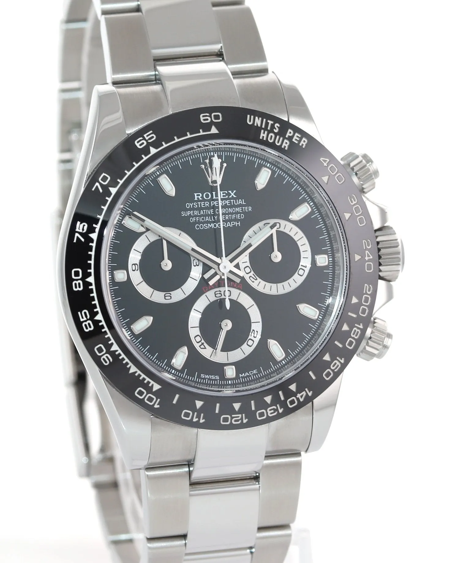 AUG 2022 NEW PAPERS Rolex Daytona 116500LN Black Ceramic 40mm Steel Watch Box