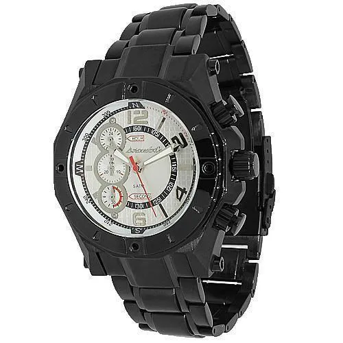 Avianne&Co Octavian Collection Mens PVD Plated Steel Watch