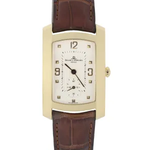 Baume & Mercier Hampton 18k Yellow Gold Silver 26mmx40mm MV045224 Quartz Watch
