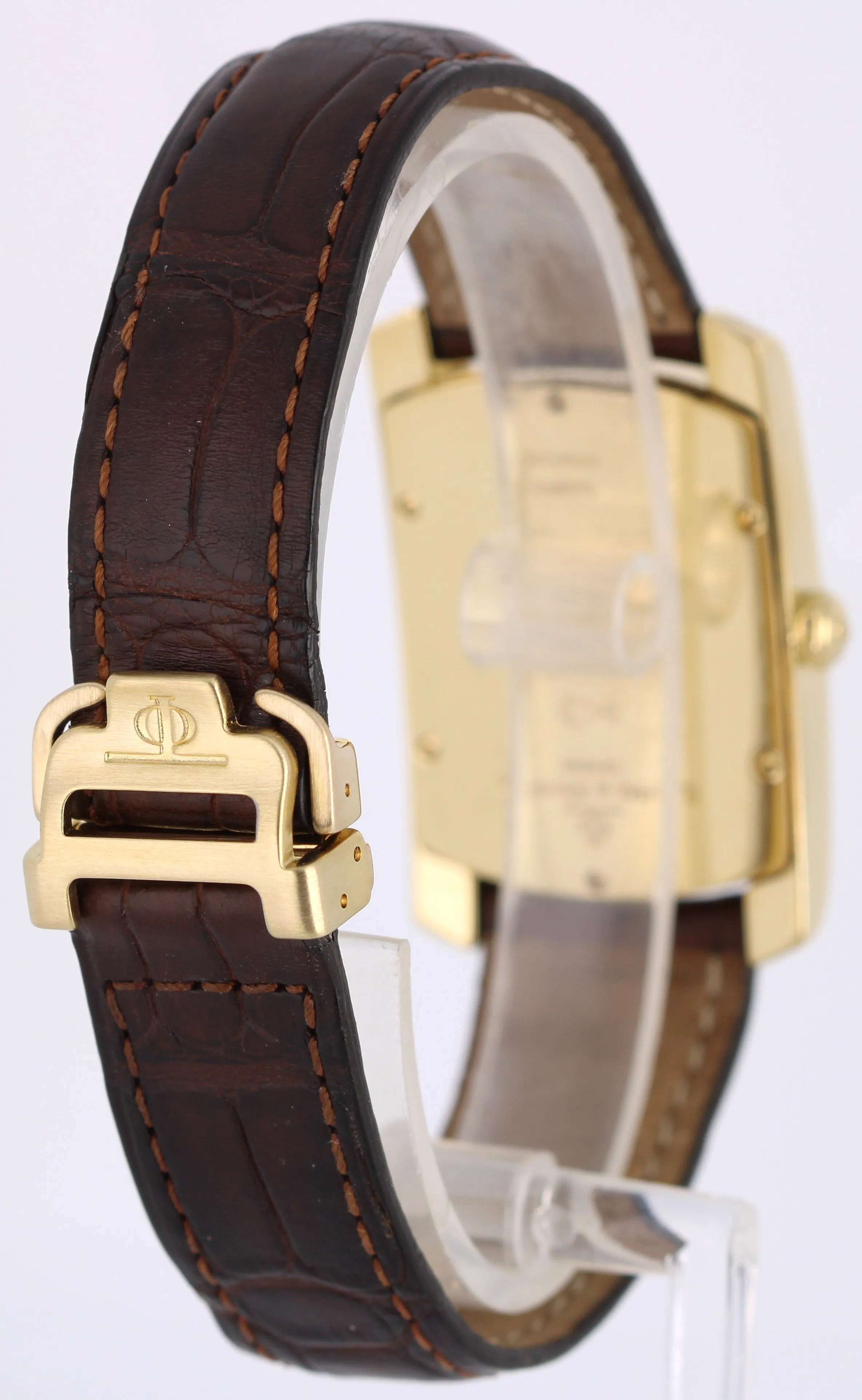 Baume & Mercier Hampton Milleis 18k Yellow Gold Silver 26mm MV045225 Watch