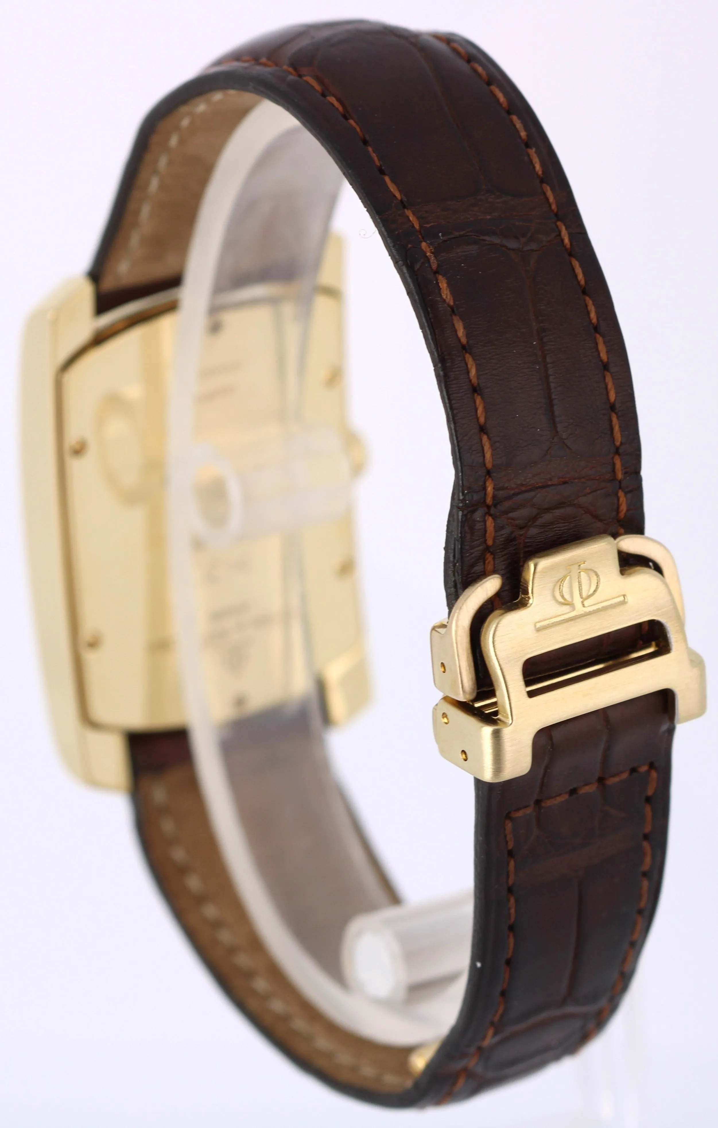 Baume & Mercier Hampton Milleis 18k Yellow Gold Silver 26mm MV045225 Watch
