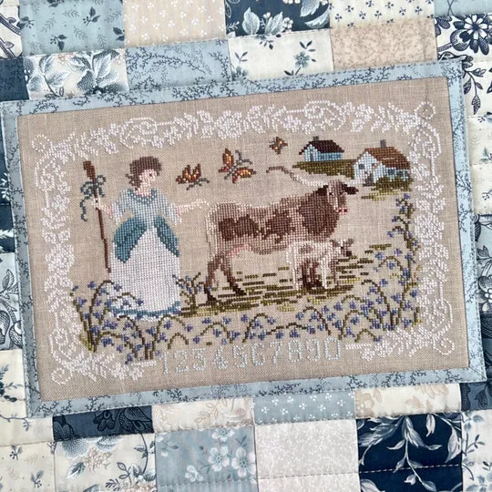 Bessie in the Bluebells - Dirty Annie's - Cross Stitch Pattern