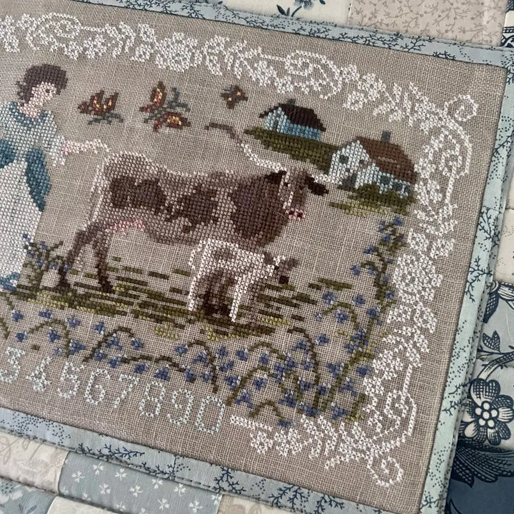 Bessie in the Bluebells - Dirty Annie's - Cross Stitch Pattern