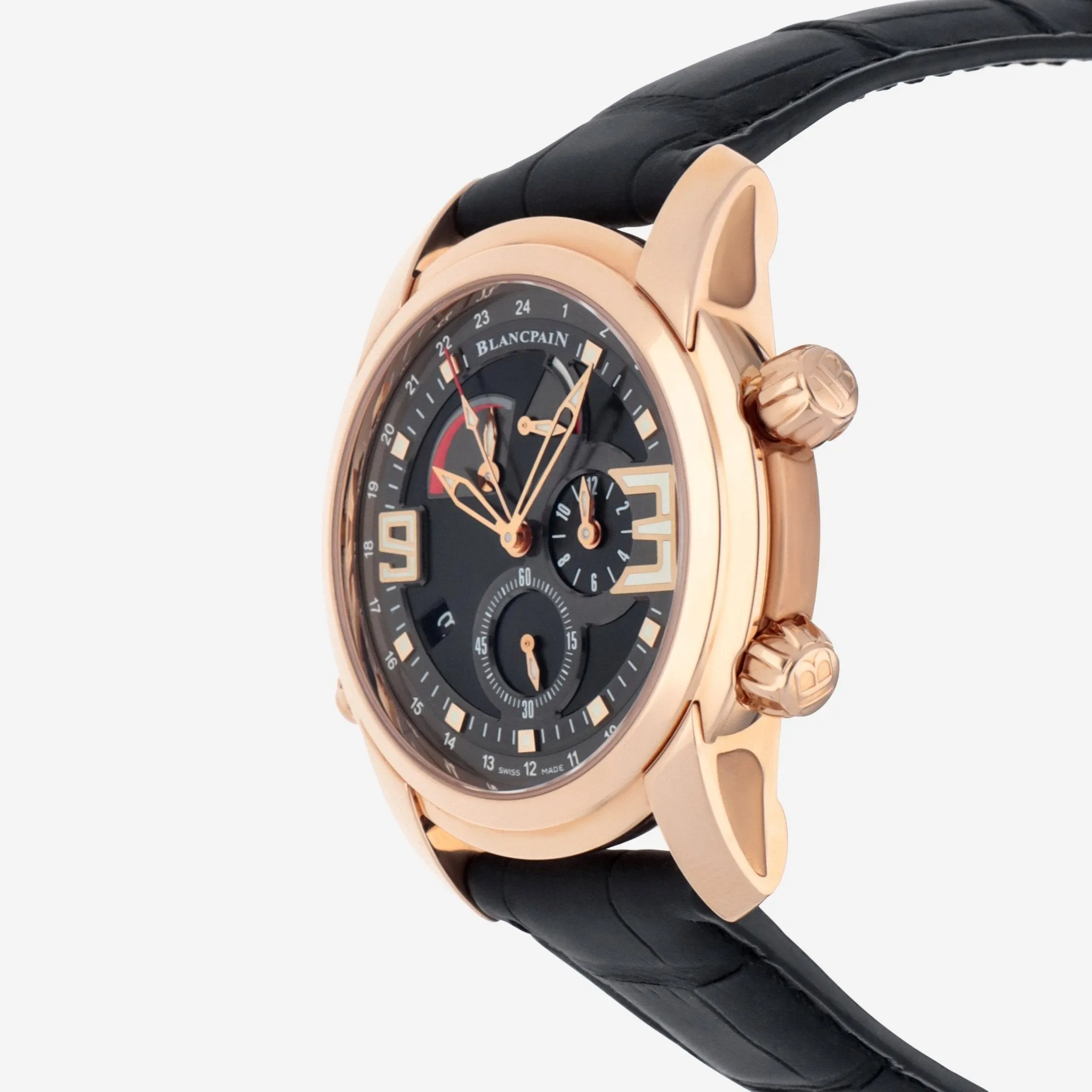 Blancpain L-Evolution Reveil GMT 18K Rose Gold Automatic Men's Watch 8841-3630-53B