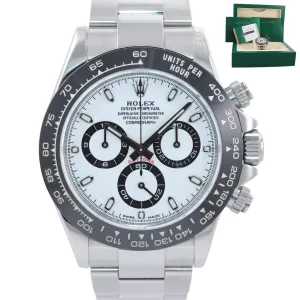 BOX PAPERS Rolex Daytona 116500 White Dial Ceramic Panda 40mm Steel Watch