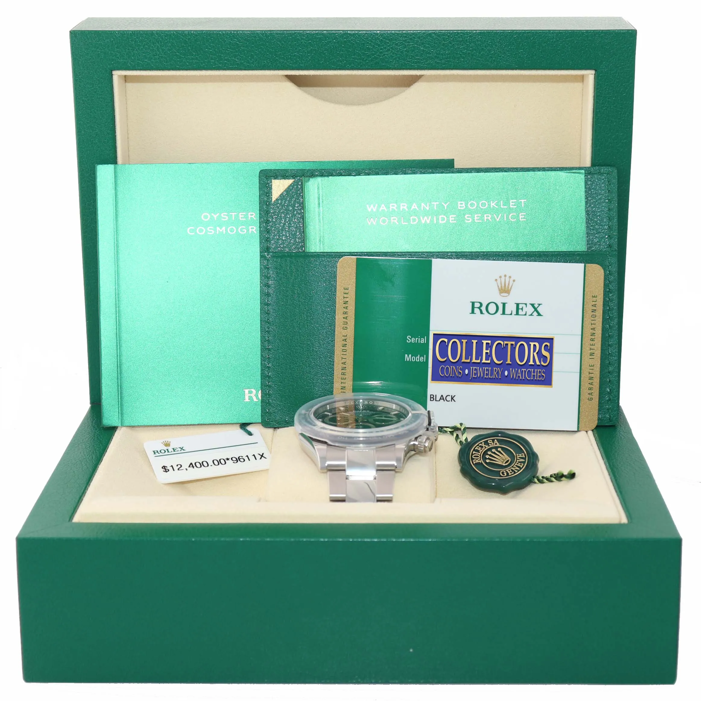 BRAND NEW 2019 PAPERS Rolex Daytona 116500 Black Ceramic Steel Watch Box