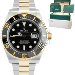 BRAND NEW 2020 Rolex Sea-Dweller 43mm Two-Tone Yellow Gold Black Watch 126603