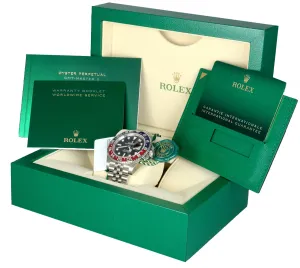 BRAND NEW 2021 Rolex GMT Master II PEPSI Jubilee Blue Red Ceramic Steel 126710