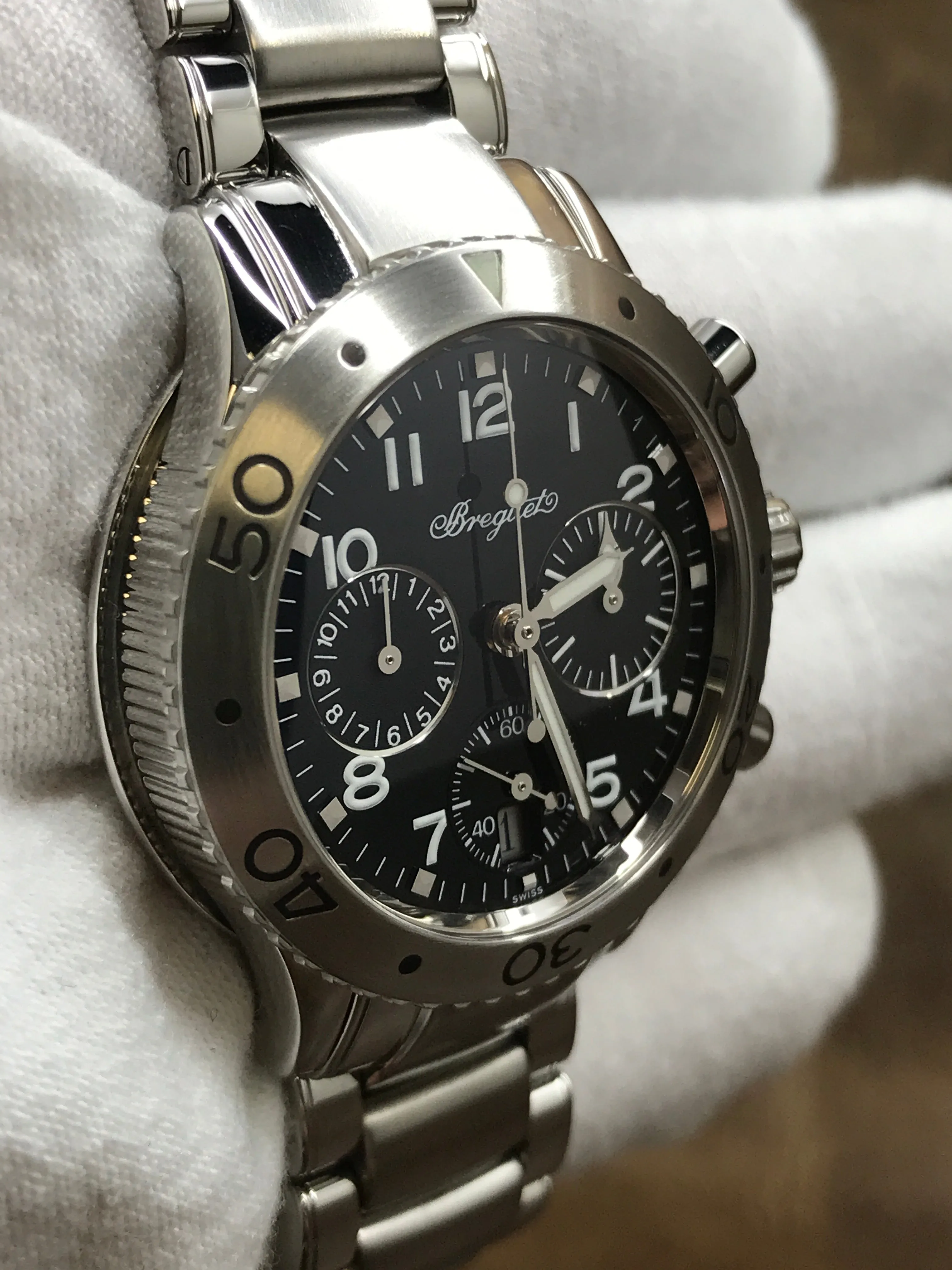 Breguet TYPE XX-TRANSATLANTIQUE 4820 Black Dial Automatic Women's Watch