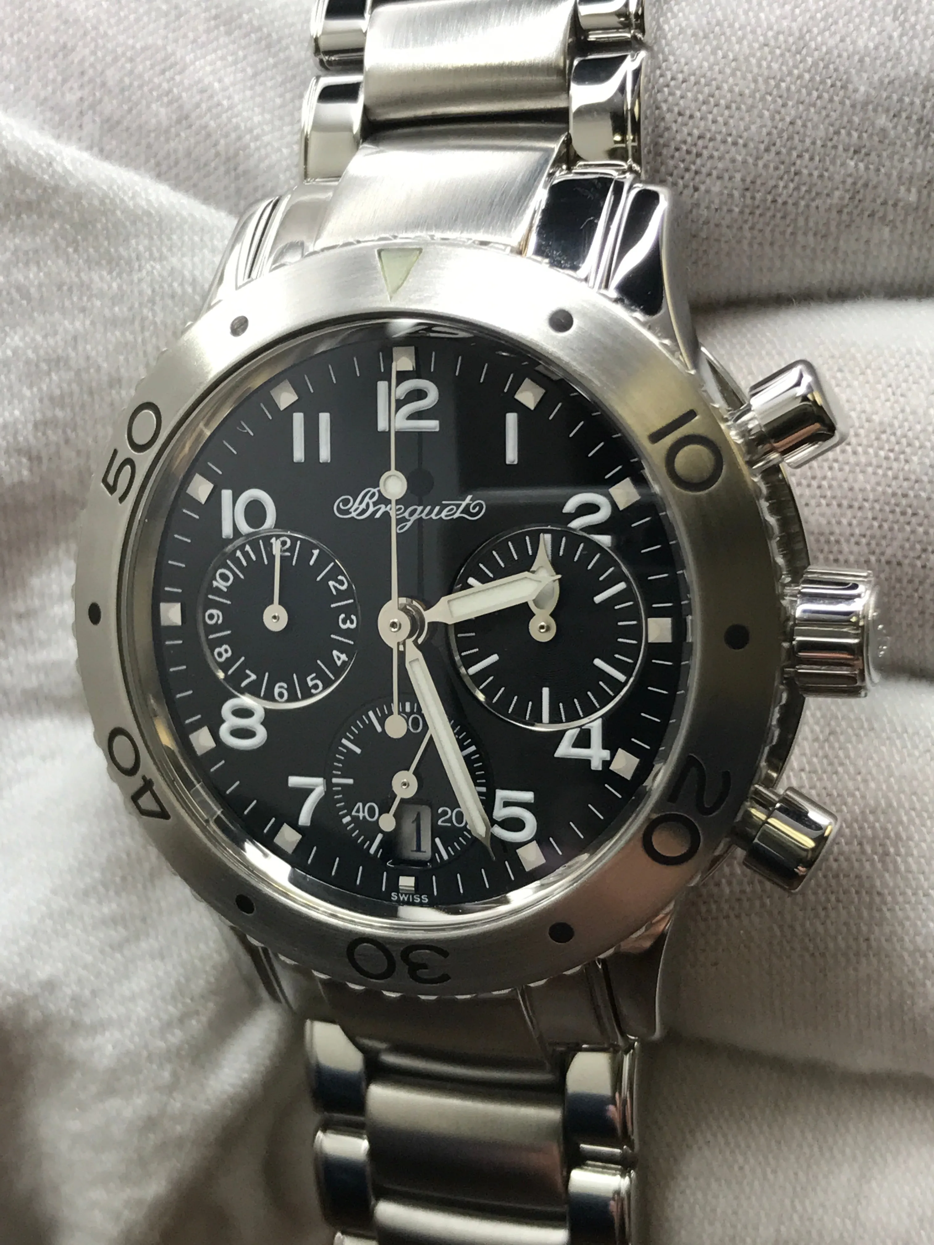 Breguet TYPE XX-TRANSATLANTIQUE 4820 Black Dial Automatic Women's Watch