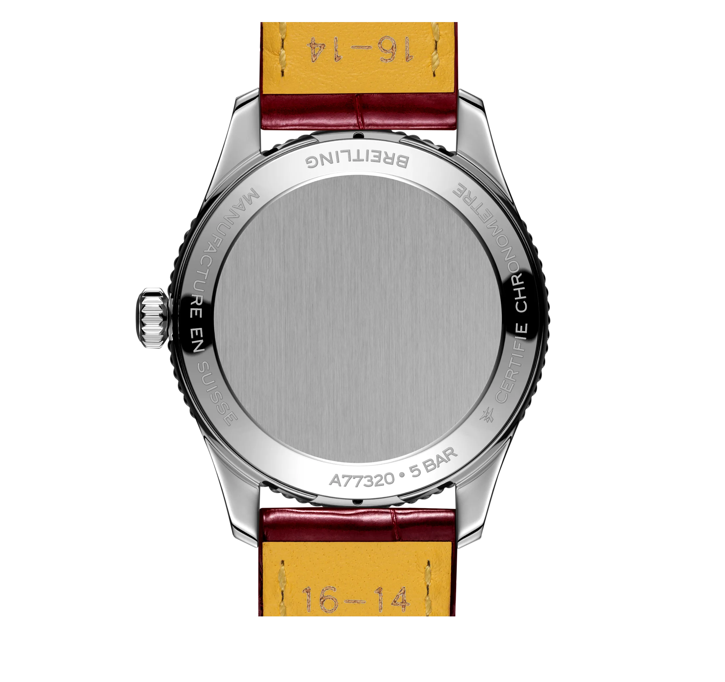Breitling Navitimer 32mm Watch with Burgundy Strap