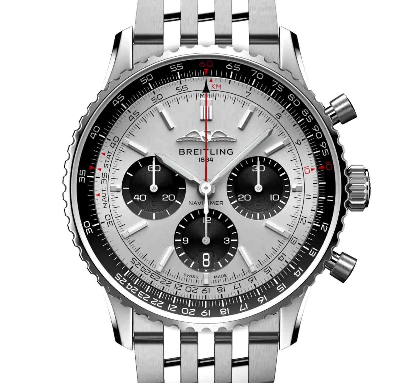 Breitling Navitimer B01 Chronograph 43 Watch with Gray Dial