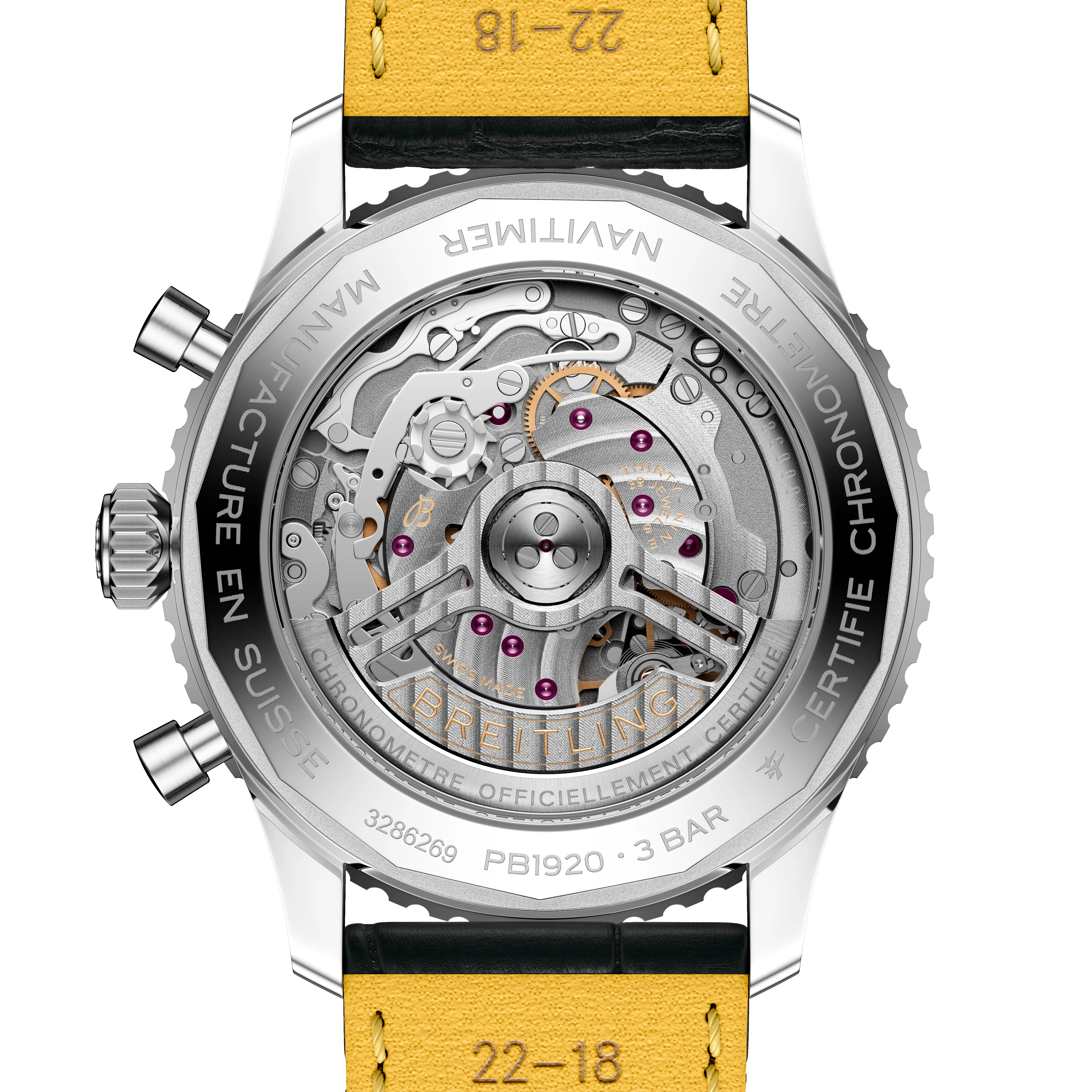 Breitling Navitimer B19 Chronograph 43 Perpetual Calendar Watch with Leather Strap