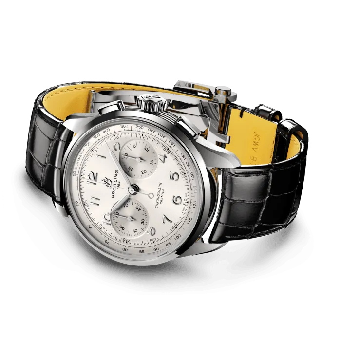 Breitling Premier B09 Chronograph 40 Watch with White Dial