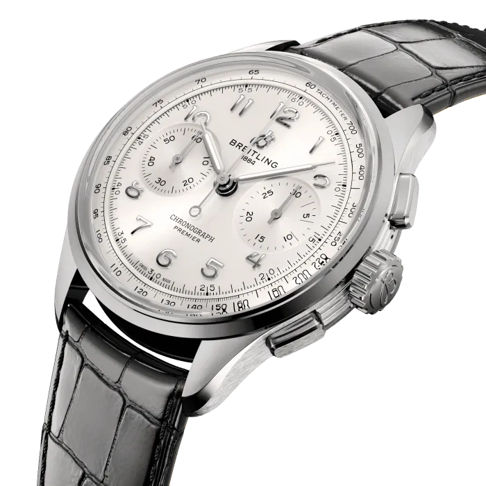 Breitling Premier B09 Chronograph 40 Watch with White Dial