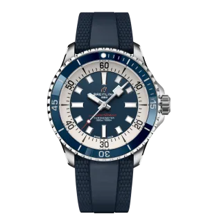 Breitling Superocean Blue on Rubber Watch, 42mm