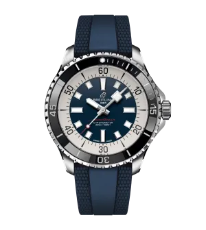 Breitling Superocean Blue on Rubber Watch, 44mm