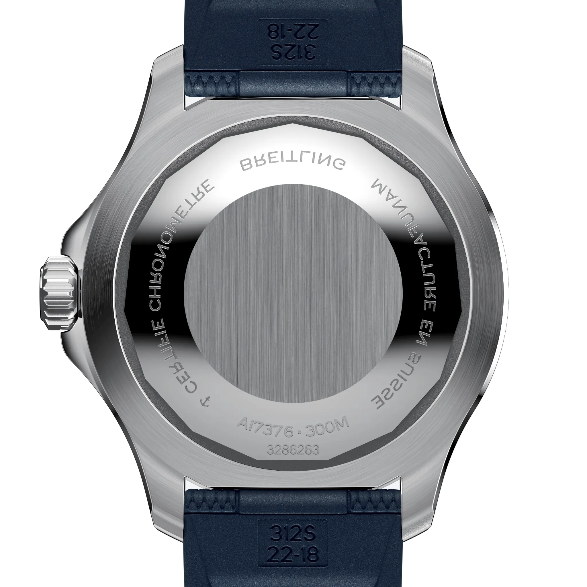 Breitling Superocean Blue on Rubber Watch, 44mm