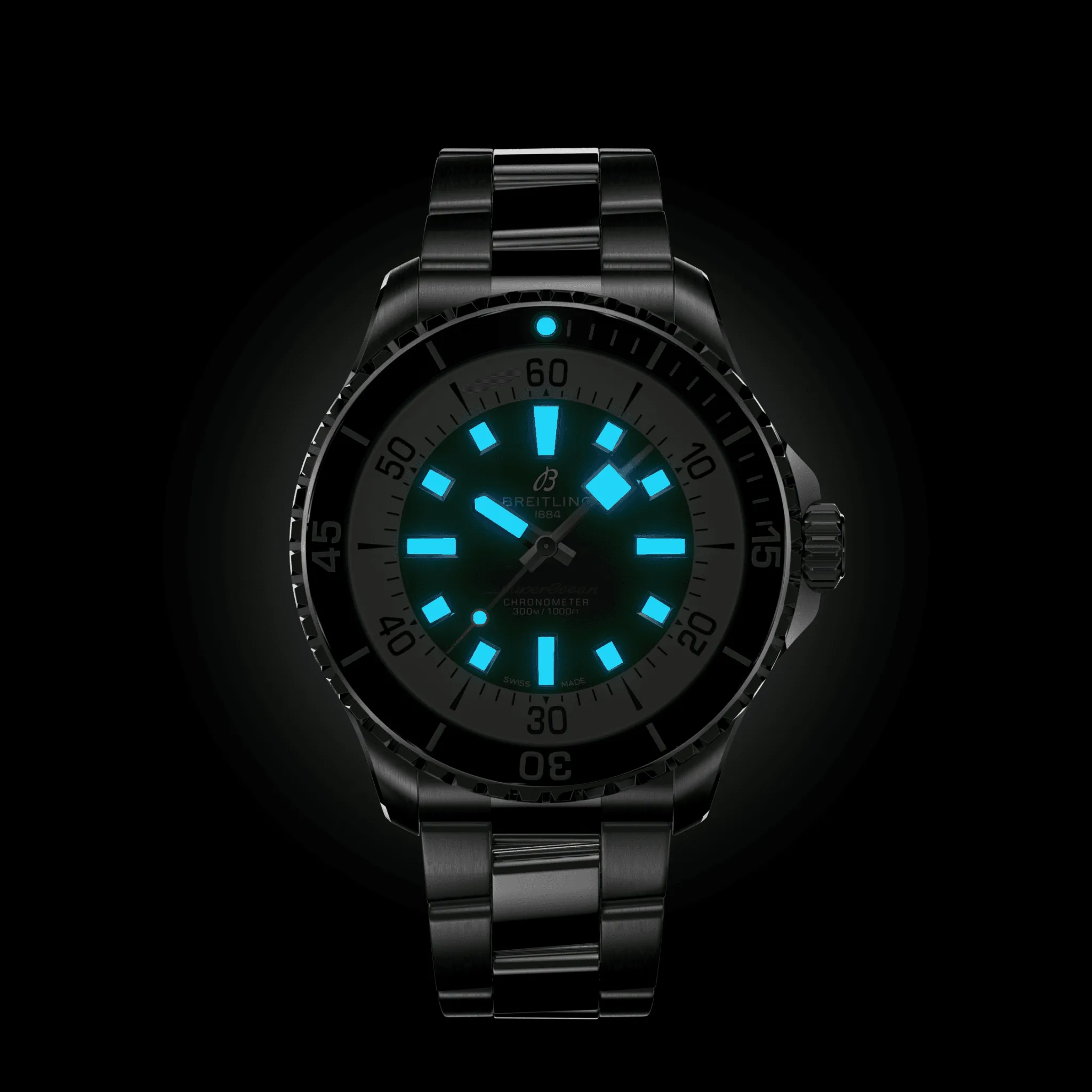 Breitling Superocean Green Watch, 44mm