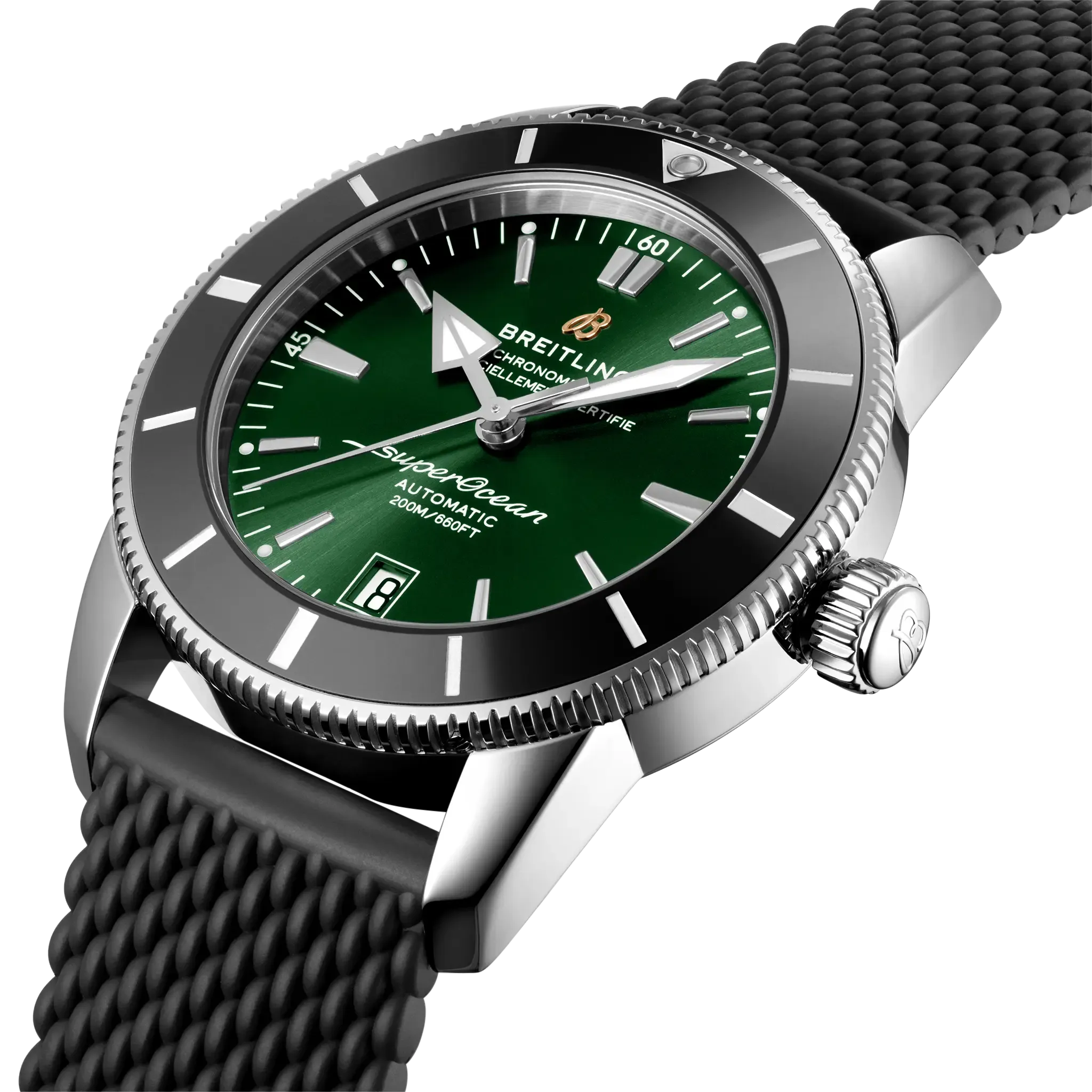 Breitling Superocean Heritage B20 Automatic 42 Watch with Rubber Strap