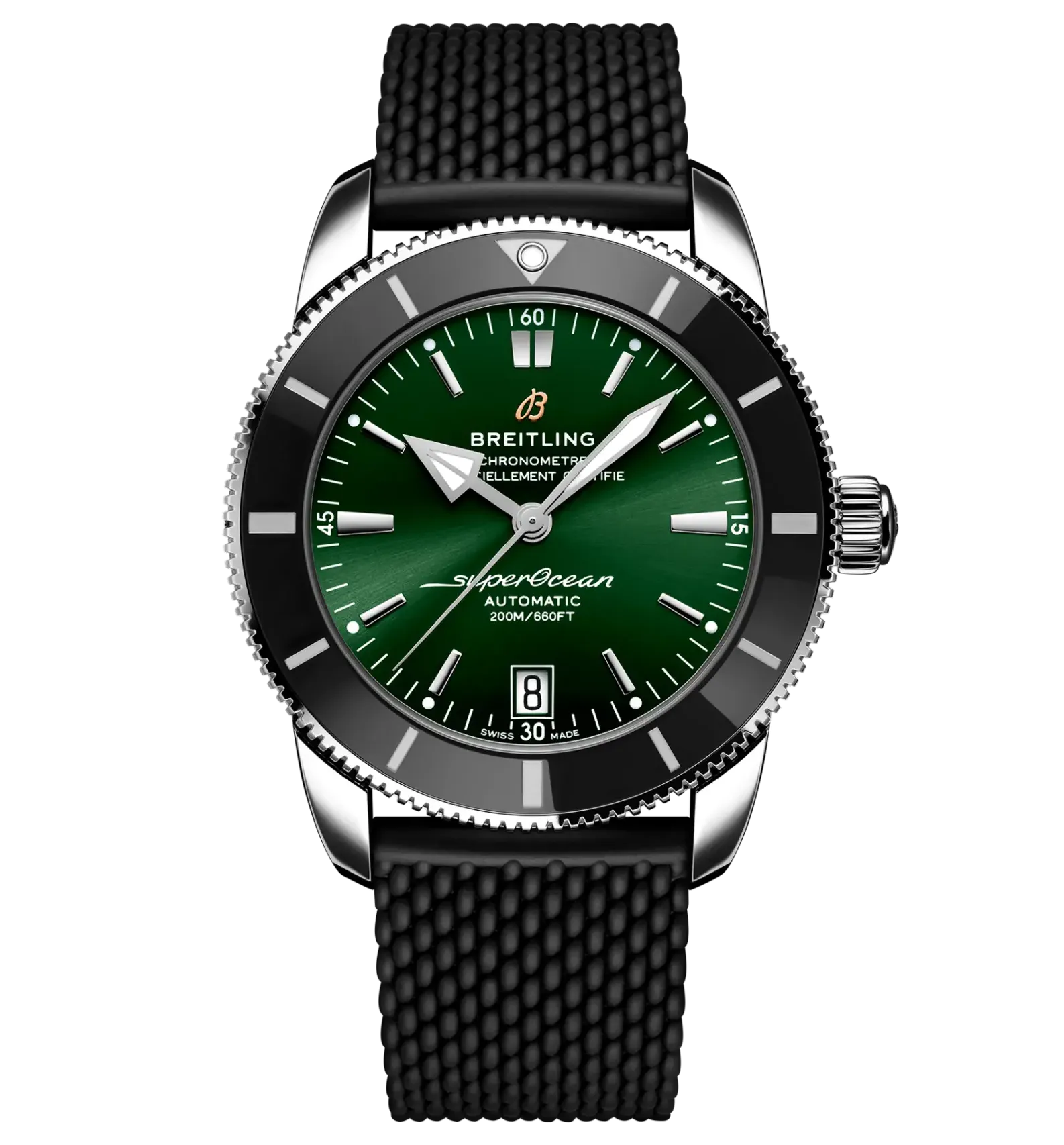 Breitling Superocean Heritage B20 Automatic 42 Watch with Rubber Strap