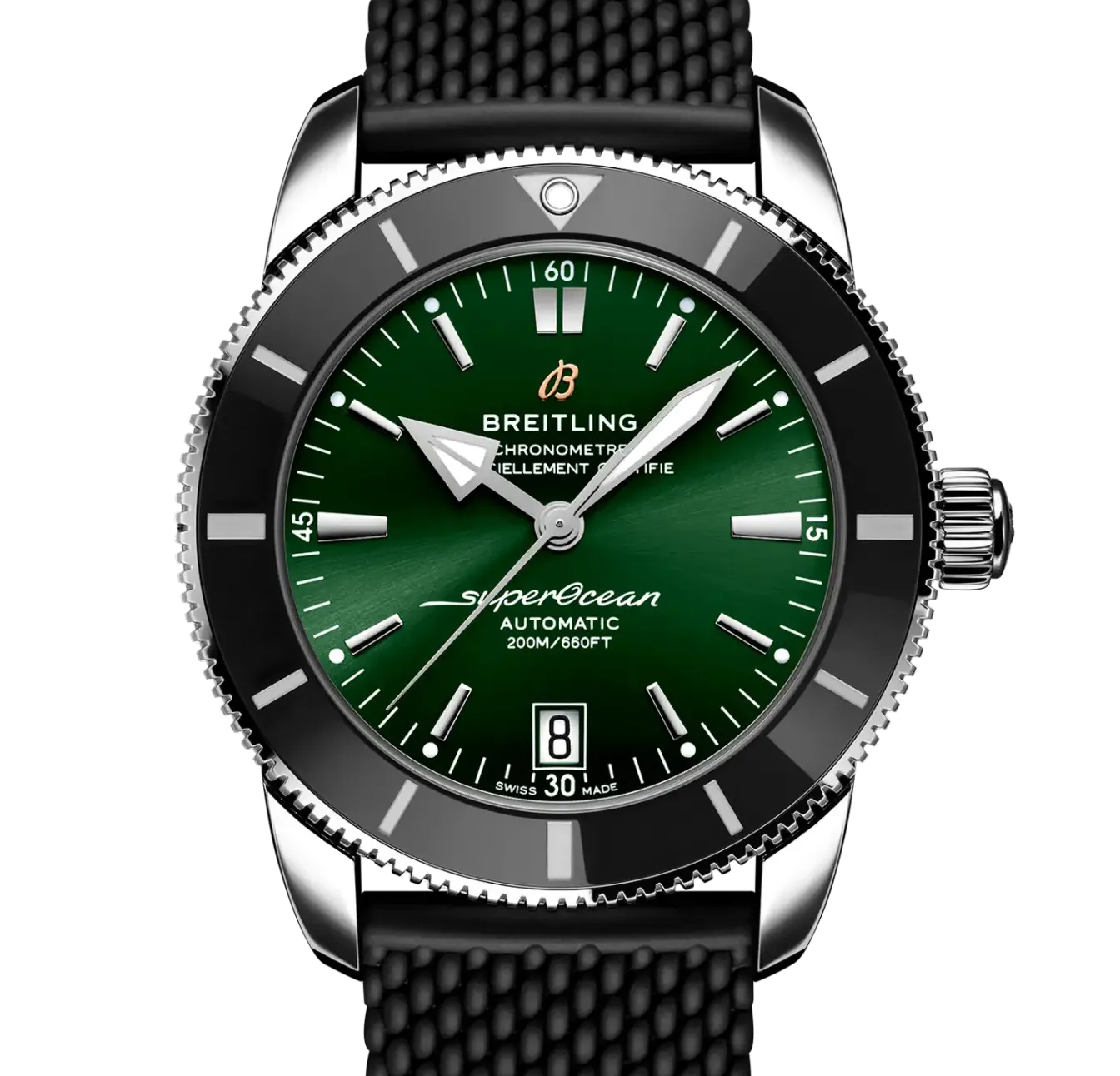 Breitling Superocean Heritage B20 Automatic 42 Watch with Rubber Strap