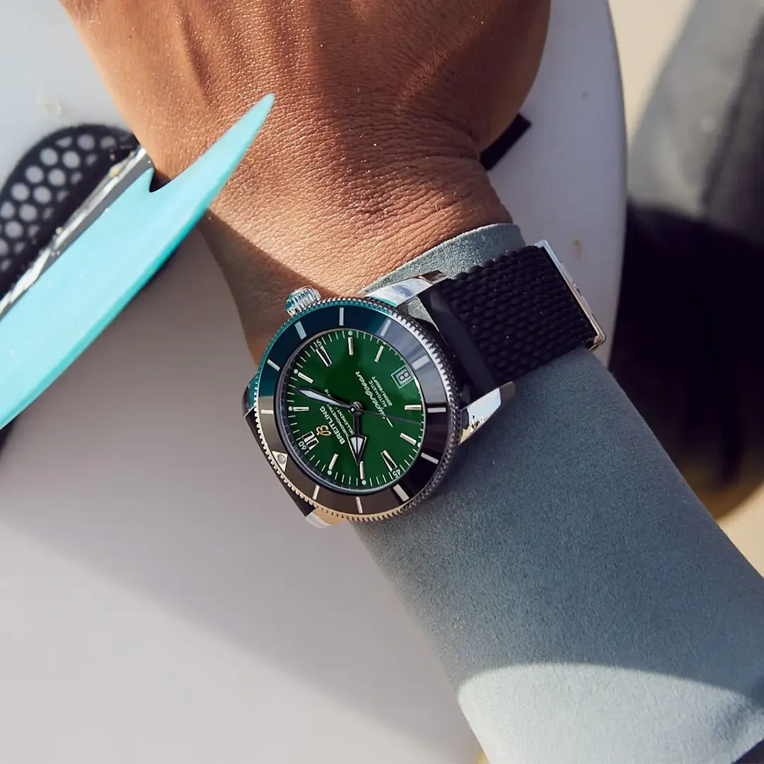 Breitling Superocean Heritage B20 Automatic 42 Watch with Rubber Strap