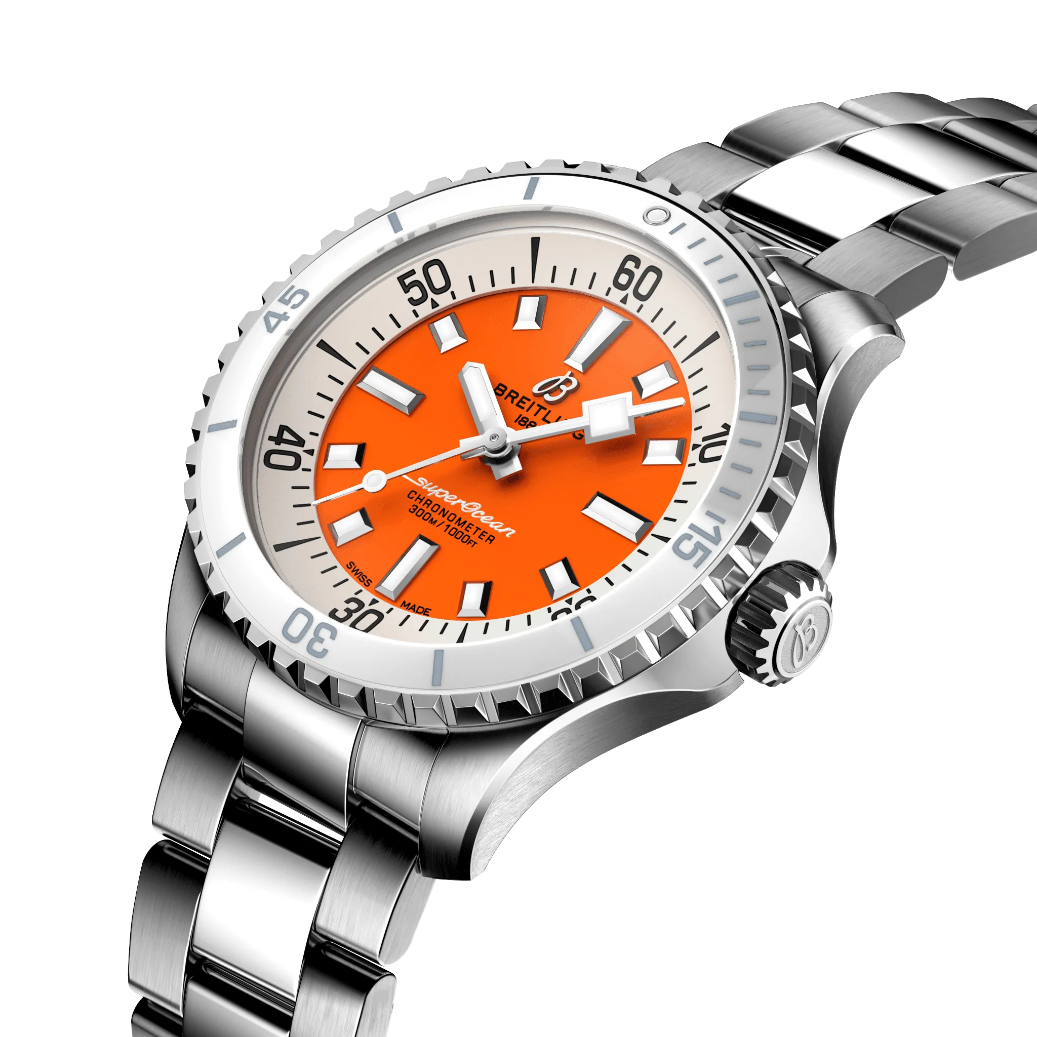 Breitling Superocean Orange Watch, 36mm