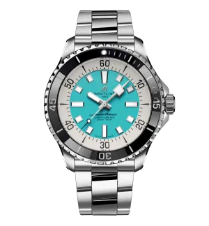 Breitling Superocean Turquoise Watch, 44mm