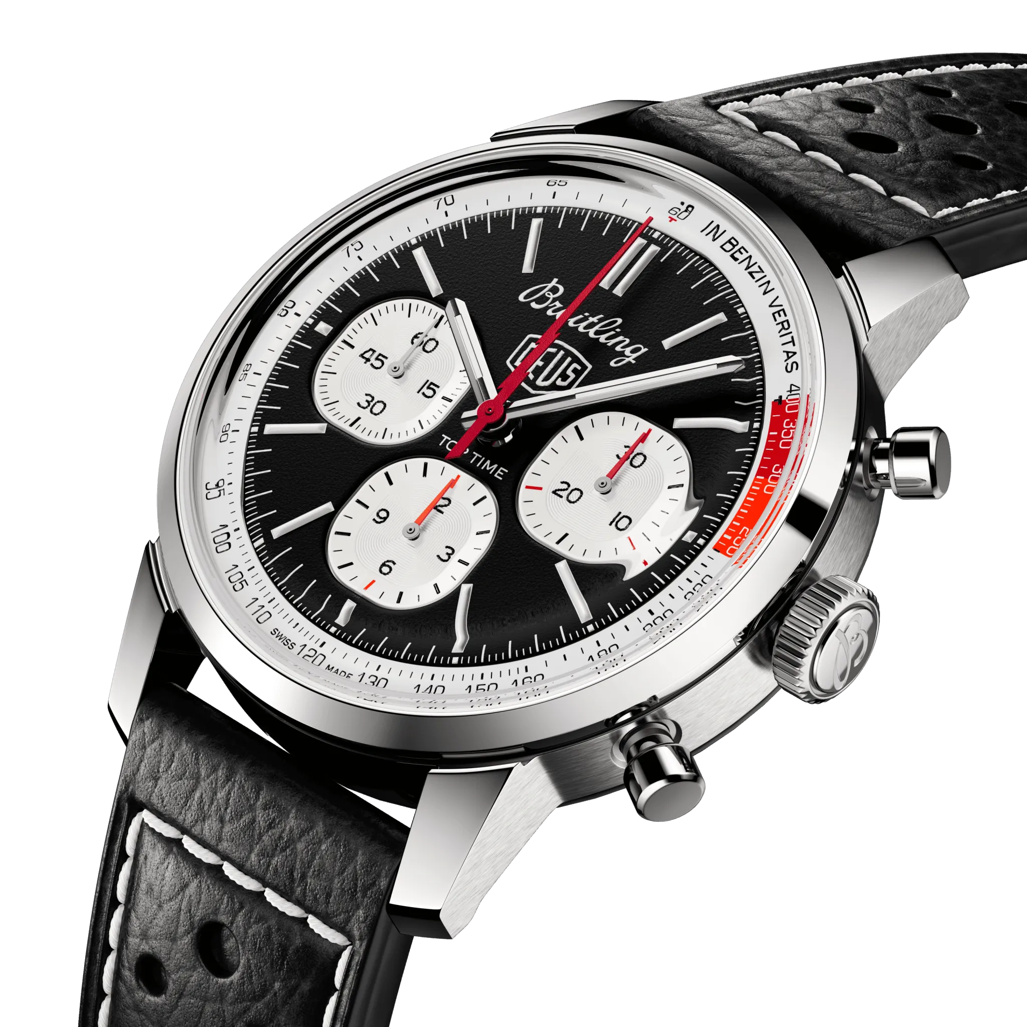 Breitling Top Time B01 Deus Watch with Black Dial