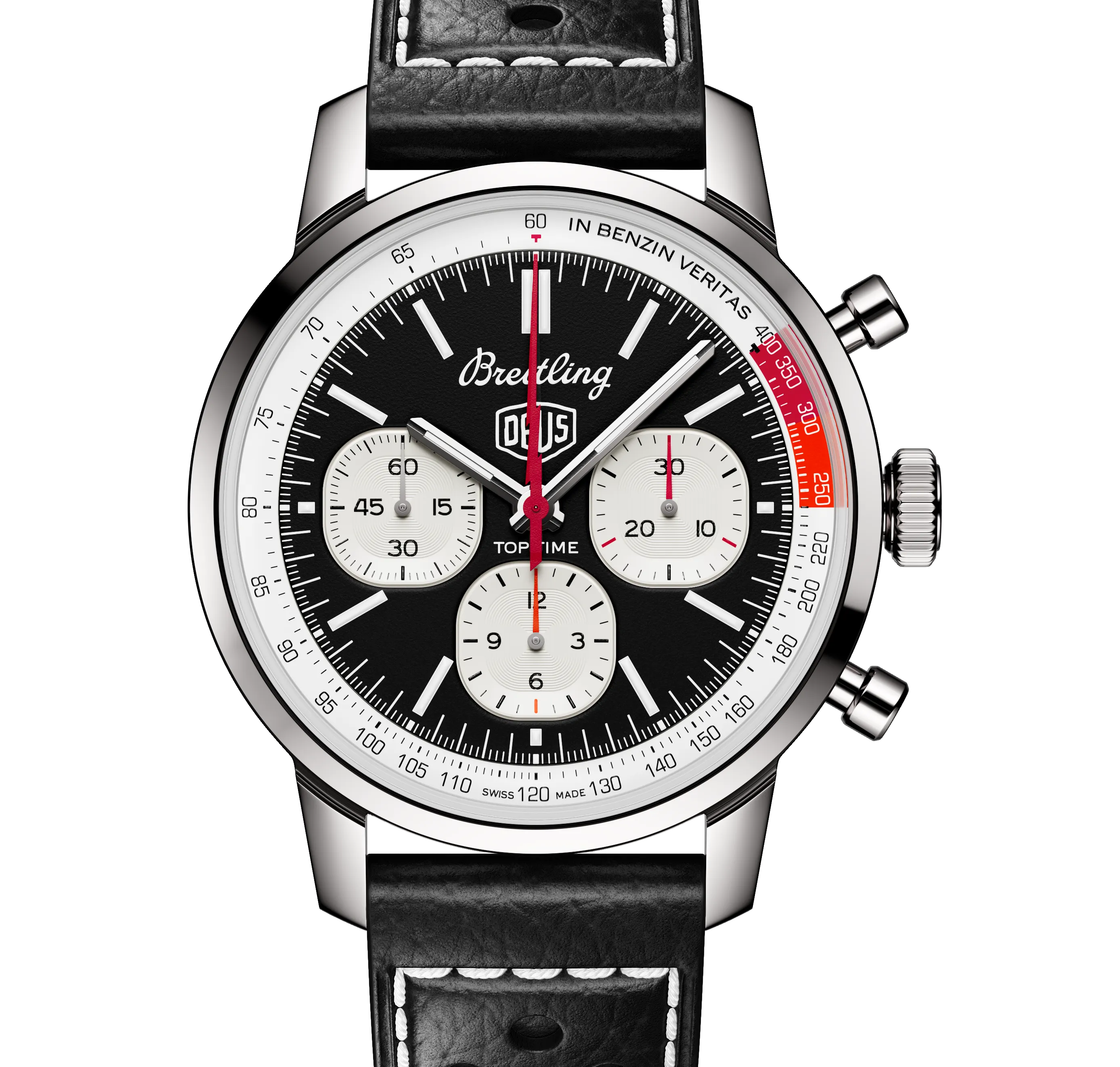 Breitling Top Time B01 Deus Watch with Black Dial