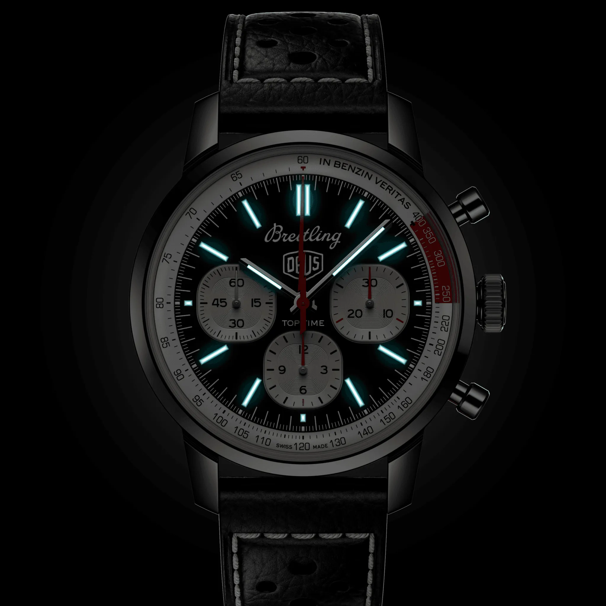 Breitling Top Time B01 Deus Watch with Black Dial