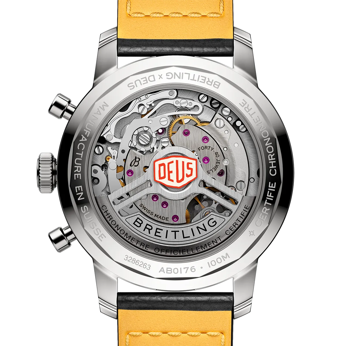 Breitling Top Time B01 Deus Watch with Black Dial