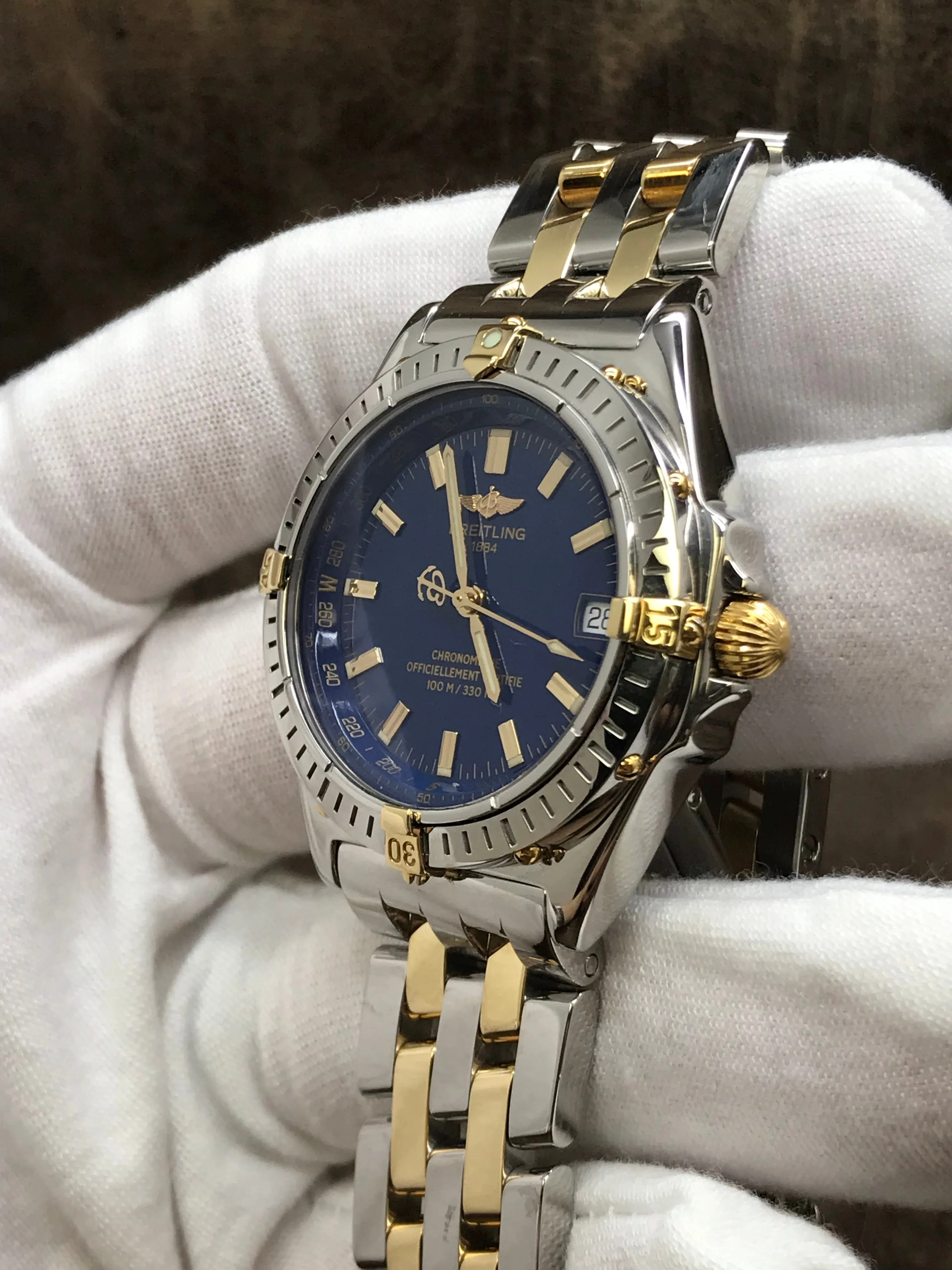 Breitling Windrider B10350 Blue Dial Automatic Watch