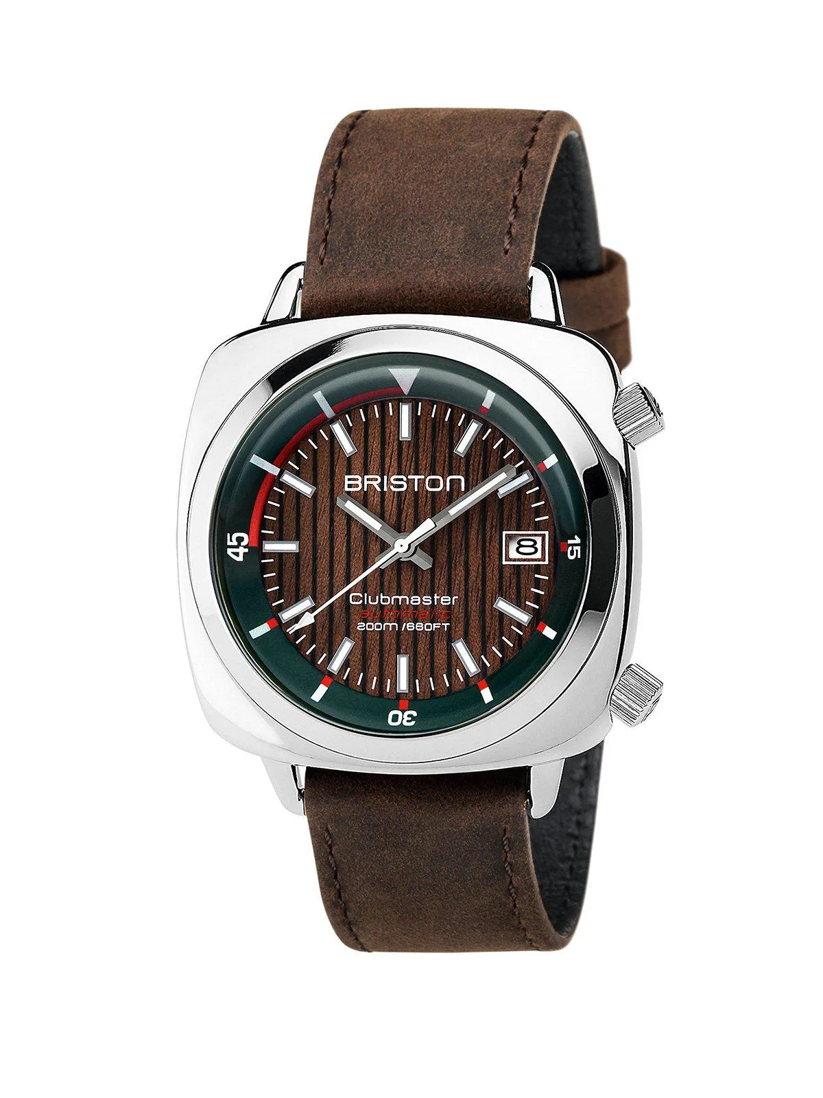 Briston Clubmaster Diver Yachting Steel Automatic HMS British Green 42mm