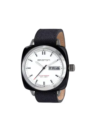 Briston Clubmaster Sport Acetate HMS Black With White Dial 42mm