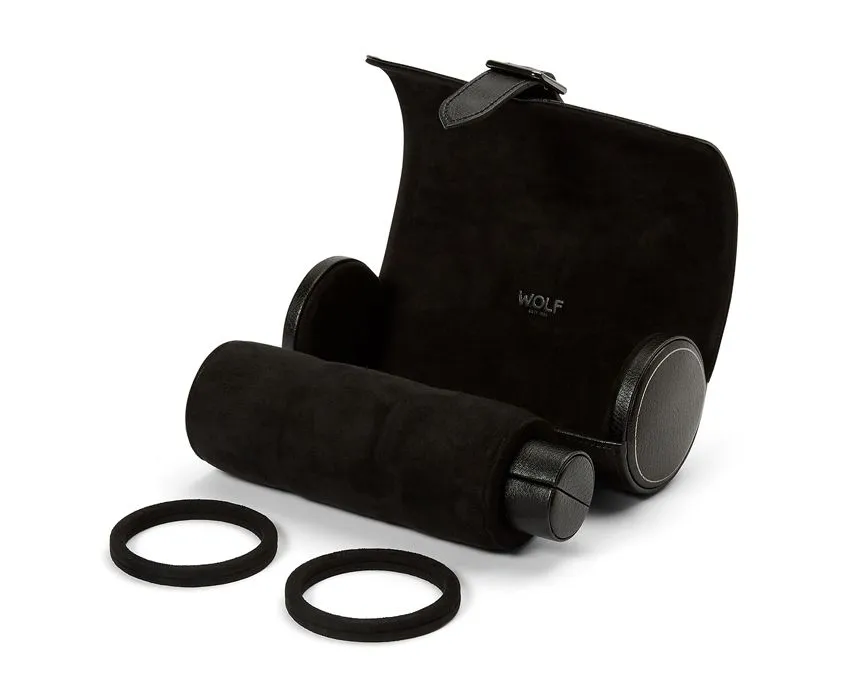 British Racing Triple Watch Roll - Black